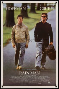 1g576 RAIN MAN Spanish/U.S. 1sh '88 Tom Cruise & autistic Dustin Hoffman, directed by Barry Levinson!
