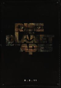 1g600 RISE OF THE PLANET OF THE APES style A teaser DS 1sh '11 James Franco, Freida Pinto!