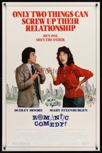 1g607 ROMANTIC COMEDY 1sh '83 Dudley Moore & Mary Steenburgen are working things out!