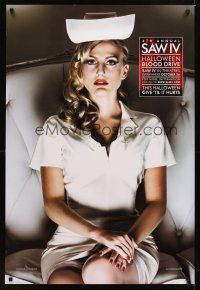 1g619 SAW 4 blood drive teaser 1sh '07 Tobin Bell, Costas Mandylor, image of sexy nurse!
