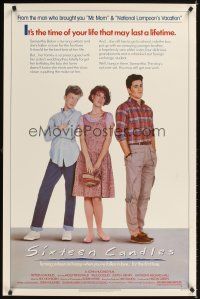 1g652 SIXTEEN CANDLES 1sh '84 Molly Ringwald, Anthony Michael Hall, directed by John Hughes!