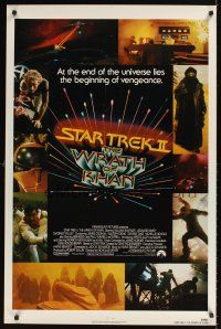 1g680 STAR TREK II 1sh '82 The Wrath of Khan, Leonard Nimoy, William Shatner, sci-fi sequel!