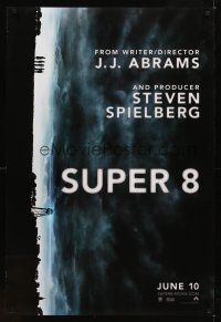 1g703 SUPER 8 teaser DS 1sh '11 Kyle Chandler, Elle Fanning, cool design & stormy image!