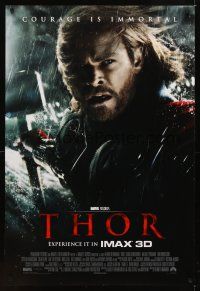 1g721 THOR int'l DS 1sh '11 cool image of Chris Hemsworth in the title role!