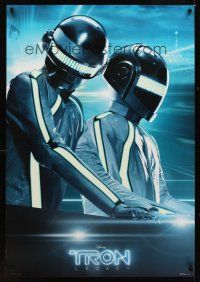 1g740 TRON LEGACY glow-in-the-dark soundtrack 1sh '10 Daft Punk as they appear in the movie!