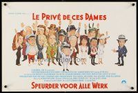 1h278 CHEAP DETECTIVE Belgian '78 Tanenbaum artwork of private eye Peter Falk, Ann-Margret!