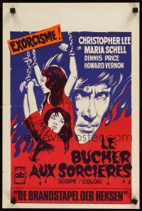 1h302 NIGHT OF THE BLOOD MONSTER Belgian '70 Jess Franco, art of sexy girls in chains!