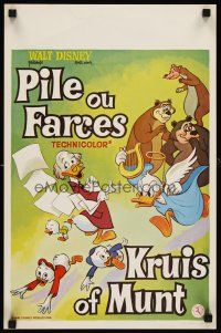 1h308 PILE OU FARCES Belgian '60s Disney, great cartoon image of Donald Duck & others!