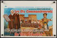 1h321 TEN COMMANDMENTS Belgian R70s Cecil B. DeMille, art of Charlton Heston, Yul Brynner!