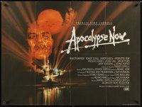 1h106 APOCALYPSE NOW British quad '79 Francis Ford Coppola, Bob Peak art of Marlon Brando!