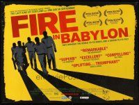 1h132 FIRE IN BABYLON DS British quad '10 they brought the world to its knees, cricket documentary!
