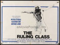 1h165 RULING CLASS British quad '72 Peter O'Toole thinks he is Jesus, directed by Peter Medak