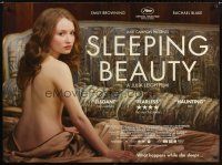 1h172 SLEEPING BEAUTY DS British quad '11 cool image of sexy Emily Browning!