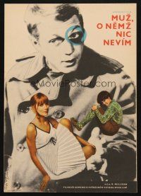 1h492 LOVE WITH THE PROPER STRANGER Czech 11x16 '67 different art of Natalie Wood & Steve McQueen!