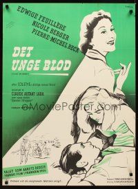 1h412 GAME OF LOVE Danish '54 Le ble en herbe, Stilling art of Edwige Feuillere!