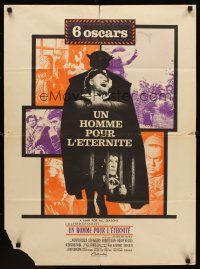 1h240 MAN FOR ALL SEASONS French 23x32 '67 Paul Scofield, Robert Shaw, Best Picture Academy Award!