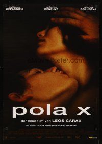 1h037 POLA X German '99 directed by Leos Carax, super close up of sexy lovers!