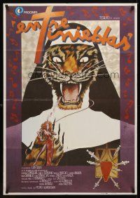 1h202 DARK HABITS Spanish '83 Pedro Almodovar's Entre Tinieblas, wild tiger nun art by Zulueta!