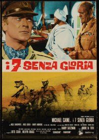 1h076 PLAY DIRTY 5 Italian photobustas '69 WWII soldier Michael Caine, different images!