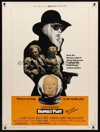 1j241 FAMILY PLOT 30x40 '76 from the mind of devious Alfred Hitchcock, Karen Black, Bruce Dern!