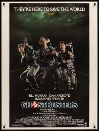 1j244 GHOSTBUSTERS 30x40 '84 Bill Murray, Aykroyd & Harold Ramis are here to save the world!