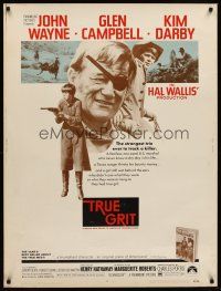 1j276 TRUE GRIT 30x40 '69 John Wayne as Rooster Cogburn, Kim Darby, Glen Campbell