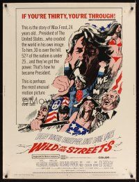 1j280 WILD IN THE STREETS 30x40 '68 Christopher Jones becomes President & teens take over the U.S.