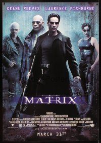 1j188 MATRIX DS bus stop '99 Keanu Reeves, Carrie-Anne Moss, Laurence Fishburne, Wachowski Bros!