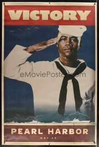 1j190 PEARL HARBOR bus stop '01 Cuba Gooding Jr, cool World War II propaganda poster design!