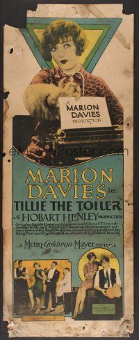 1j053 TILLIE THE TOILER insert '27 pretty Marion Davies brings Russ Westover's comic strip to life!