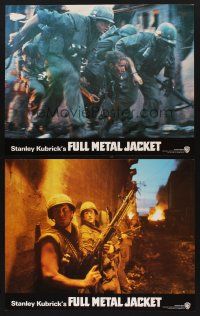 1j065 FULL METAL JACKET 4 color jumbo stills '87 Stanley Kubrick, Arliss Howard, Matthew Modine!