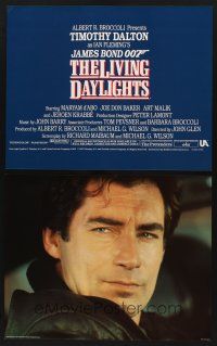 1j056 LIVING DAYLIGHTS 14 color jumbo stills '87 Timothy Dalton as James Bond & sexy Maryam d'Abo!