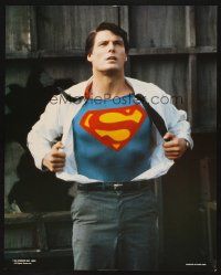 1j068 SUPERMAN III 4 English jumbo stills '83 Christopher Reeve, O'Toole, special effects scenes!