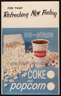 1j085 COCA-COLA COKE AND POPCORN miscellaneous '60s cool lobby displays!