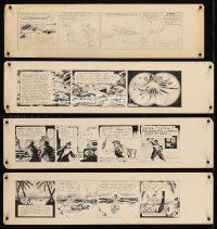 1j087 FRANK MAERTENS JR COMIC PANEL set of 12 comic strip panels '40s original comic sketches!