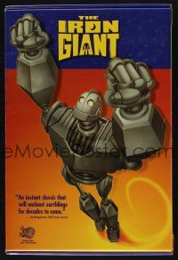 1j097 IRON GIANT video promotional kit '99 really cool display, action figure & watch!