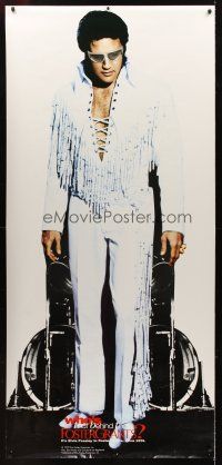 1j135 WHO'S THAT BEHIND THOSE FOSTER GRANTS 33x71 advertising poster '97 Elvis Presley on stage!