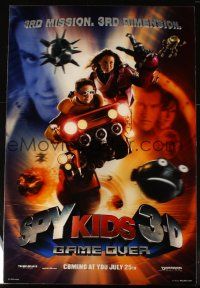 1j040 SPY KIDS 3-D lenticular teaser 1sh '03 Antonio Banderas, Ricardo Montalban, Stallone!