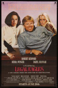 1j302 LEGAL EAGLES half subway '86 Robert Redford, Daryl Hannah, Debra Winger!