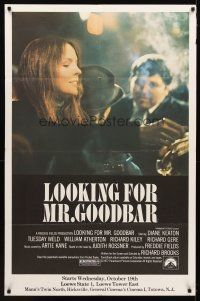 1j303 LOOKING FOR MR. GOODBAR half subway '77 close up of Diane Keaton, Richard Brooks directed!