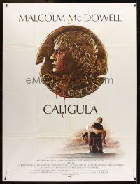 1k564 CALIGULA French 1p '80 Malcolm McDowell, Penthouse's Bob Guccione sex epic!