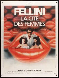 1k576 CITY OF WOMEN French 1p '80 Fellini's La Citta delle donne, Mastroianni & sexy girls!