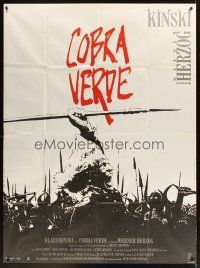 1k579 COBRA VERDE French 1p '87 Werner Herzog, Klaus Kinski as feared African bandit, different!