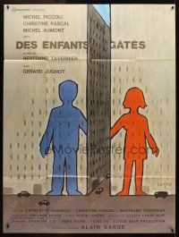 1k597 DES ENFANTS GATES French 1p '77 directed by Bertrand Tavernier, cool art by Savignac!