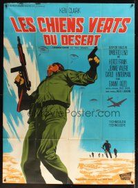 1k598 DESERT COMMANDOS French 1p '68 Umberto Lenzi, World War II art by Guy Gerard Noel!