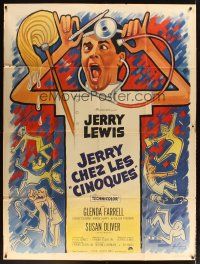 1k605 DISORDERLY ORDERLY French 1p '65 Grinsson artwork of wackiest hospital nurse Jerry Lewis!