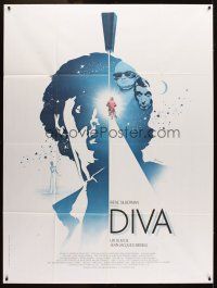 1k606 DIVA French 1p '82 Jean Jacques Beineix, French New Wave, cool art by Ferracci!