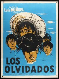 1k694 LOS OLVIDADOS French 1p R61 Luis Bunuel's movie about lawless Mexican children!