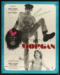 1k721 MORGAN French 1p '66 Vanessa Redgrave, David Warner, English black comedy!