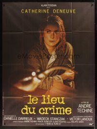 1k759 SCENE OF THE CRIME French 1p '86 Andre Techine, great close up of Catherine Deneuve!